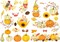Yellow Autumn Pumpkin Aesthetic Diary Travel Journal Paper Stickers